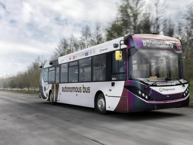 Stagecoach's driverless buses will take passengers across the Forth Road Bridge, from Fife to Edinburgh Park, starting next month.