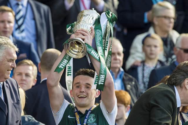 McGinn was part of the Hibs team that won the Scottish Cup in 2016. Picture: Alan Harvey / SNS Group