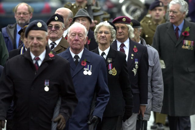 The 2002 Doncaster Remembrance Service and Parade, Bennethorpe, Doncaster