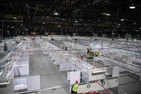 One of the sites is the NHS Louisa Jordan Hospital in Glasgow’s SEC exhibition centre (Getty Images)
