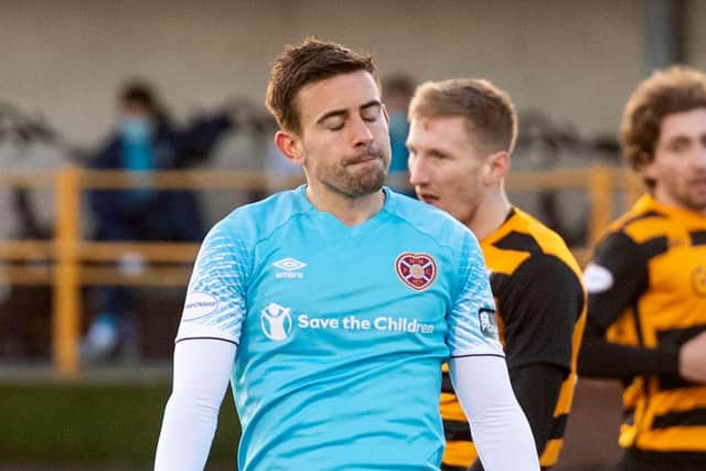 It was a disappointing day for Hearts at Alloa. Picture: SNS