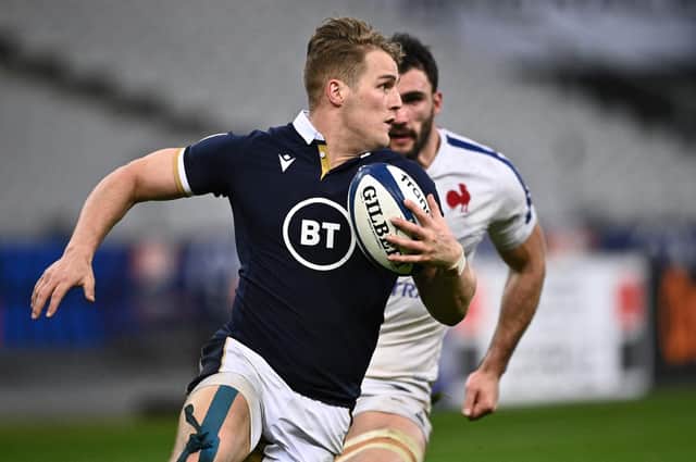 Duhan van der Merwe scored two tries against France to finish as the top try-scorer in this season's Six Nations. Picture: Anne-Christine Poujoulat/AFP via Getty Images