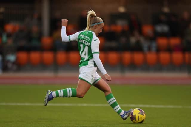 Katie Lockwood joined Hibs at the beginning of January having spent time in Sweden. Picture: Hibernian Football Club