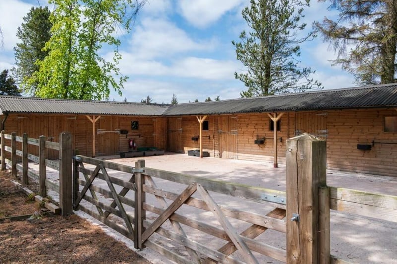 The property benefits from equestrian facilities, making it perfect for horse lovers.