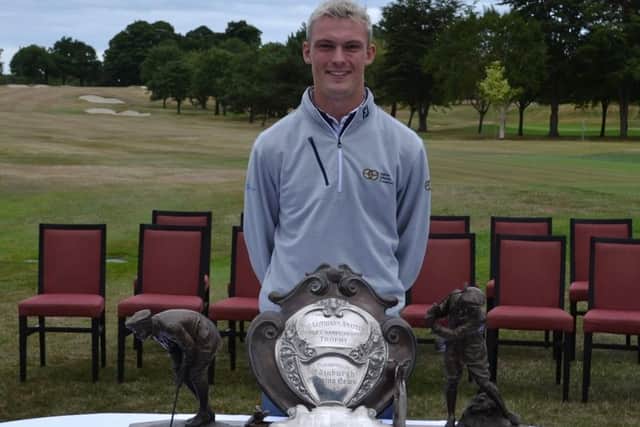 Castle Park's Connor Wilson won the Edinburgh Evening News Trophy for the second time in three years in the Lothians Championship. Picture: LGA