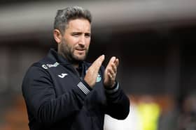 Lee Johnson applauds the fans at the end of Saturday's pre-season friendly victory over Edinburgh City. Picture: Craig Williamson/SNS Group