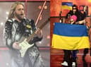 Ukraine won Eurovision 2022 but are unable to host next year's event, so the UK will take over after Sam Ryder (left) came second. Photos: Reuters.