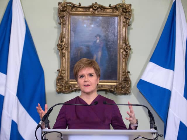 Nicola Sturgeon claimed talk of a cover-up over the Nike conference Covid outbreak was 'complete and utter nonsense' (Picture: Neil Hanna/WPA Pool/Getty Images)