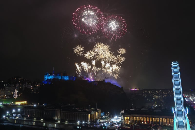Fireworks lit-up the skies above Edinburgh city centre as the Capital welcomed in 2023. Photo by Scott Louden.