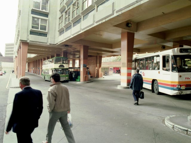 Edinburgh's bus station in the 1990s was a drab and dreary affair in part thanks to a huge, concrete-clad office development that towered above it.