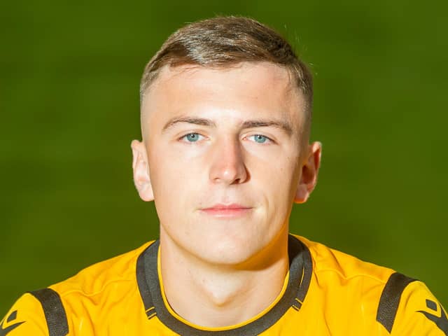 Josh Campbell is currently on loan from Hibs at Edinburgh City.