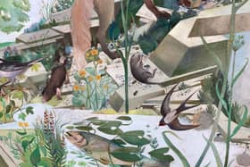 The Scottish Wildlife Mural by Alasdair Gray which could soon be recognised with listed status
Pic: HES