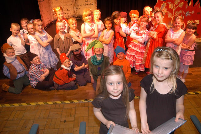 Youngsters from the Mansfield  Palace Theatre Junior Youth Theatre Group pictured during rehearsal of their Revolting Rhymes production.