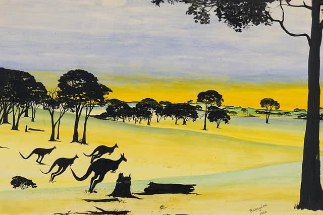 'Bounding For Home,' by Barry Loo, will be part of the exhibition of Carrolup art going on display in the forthcoming Glasgow University exhibition. Picture: Mark Williams