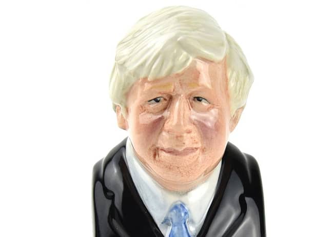 Most popular: novelty Toby Jugs of Prime Minister Boris Johnson topped sales figures