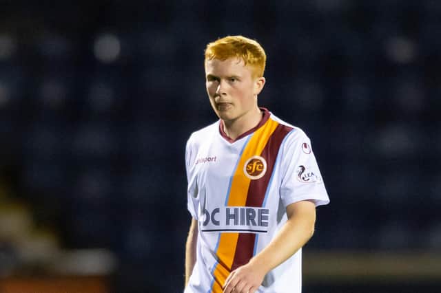 Callum Yeats bagged his first professional goal for loan side Stenhousemuir last night