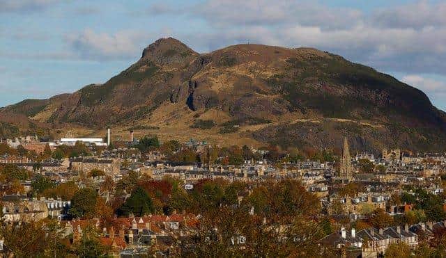 Stunning: The world famous view of Arthur's Seat.