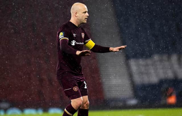 Hearts captain Steven Naismith was a huge influence on his side during the Scottish Cup semi-final.