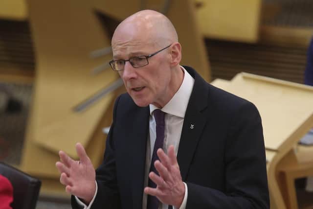 John Swinney is facing calls for his resignation and a no confidence motion