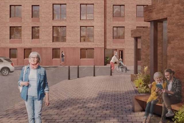 An artist's impression of a proposed new council-owned care village on the site of the former St Mary’s Primary School in Bonnyrigg.