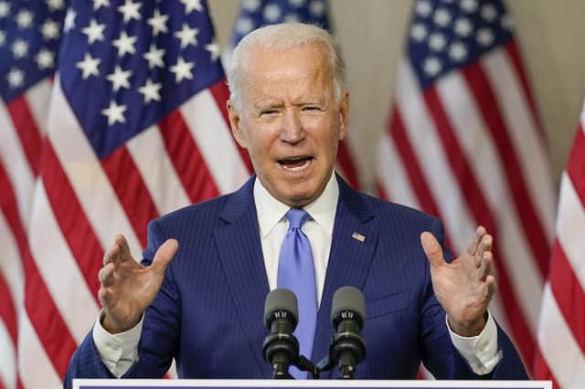 Joe Biden won at least four million votes more than Donald Trump (Picture: Carolyn Kaster/AP)