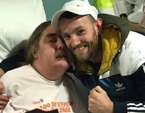 Robbie Graham got a big hug from his auntie Helen after winning the Scottish welterweight title. Sadly, she lost her battle with cancer shortly after.
