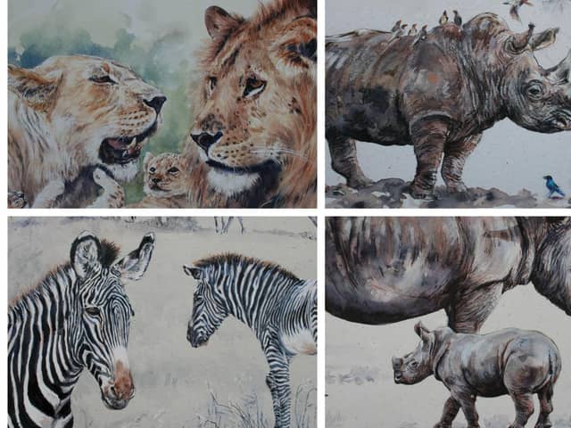 Edinburgh professional wildlife artists Carol Barrett also has paintings on display at the exhibition.