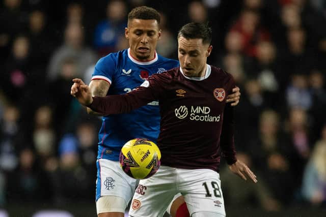 Rangers captain James Tavernier and Hearts winger Barrie McKay will come up against one another on Wednesday.