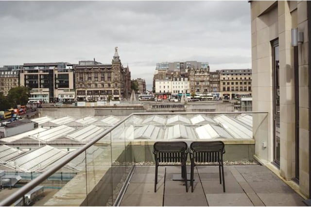 Condé Nast says: 'Step off the train at Waverley and you’ve practically already arrived at this new-build Scandi-meets-Scottish bolthole. Its rooftop reception and Champagne bar, and its best rooms, have an enviable panorama over to the Balmoral’s clock tower and the New Town beyond.'
