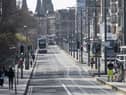 Princes Street was largely empty at the height of the pandemic   Picture: Ian Rutherford