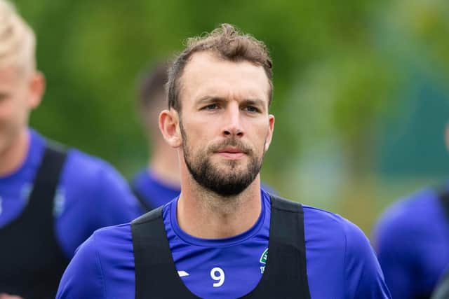 Hibs striker Christian Doidge has returned to training