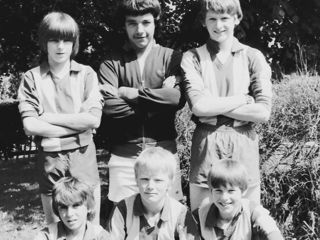 Selkirk High School five a-side winners at Ancrum under-14s in June 1982.