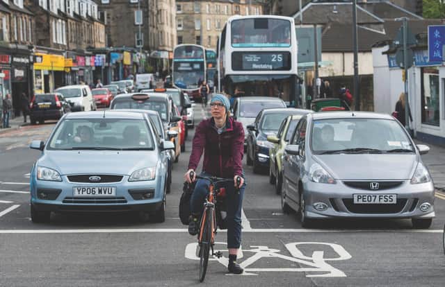 The Greens' Edinburgh Council budget proposals include an extra £26 million for public transport, road safety and active travel (Picture: Ian Georgeson)