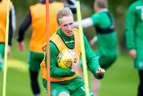 Innes Murray pictured in training for Hibs. (Photo by Bruce White / SNS Group)