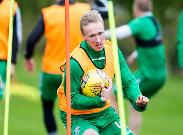 Innes Murray pictured in training for Hibs. (Photo by Bruce White / SNS Group)