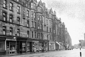 Shops on Bruntsfield Place in June 1958.