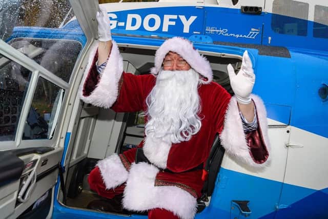 Santa’s flying visit marked the start of the Conifox Christmas Experience.
