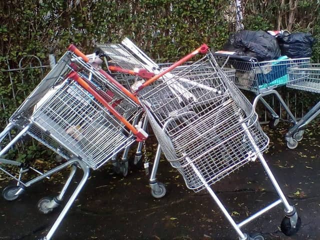 More and more trolleys are being taken from Craigleith retail park and abandoned in nearby green spaces.