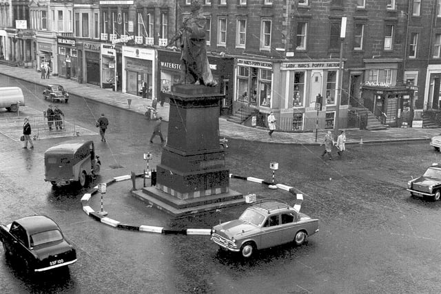 The junction of Hanover Street and George Street is pictured here back in November 1964.