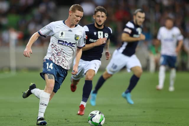 Kye Rowles in action for Central Coast Mariners. Pic: Getty Images