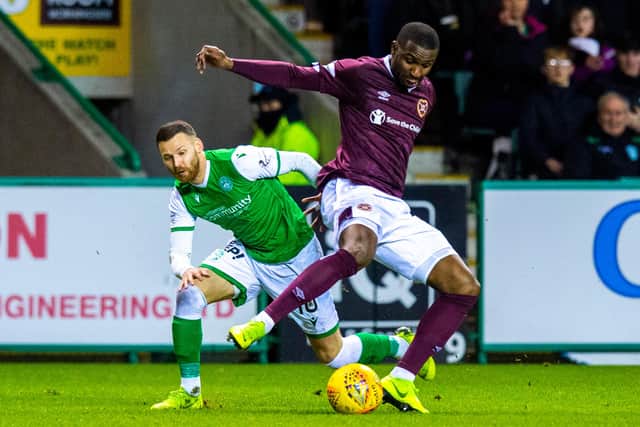 Clevid Dikamona has answered fans questions on his time at Hearts. Picture: SNS