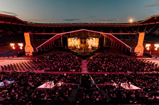 The Edinburgh International Festival staged its opening event at Murrayfield Stadium on Friday (Picture: Ryan Buchanan)