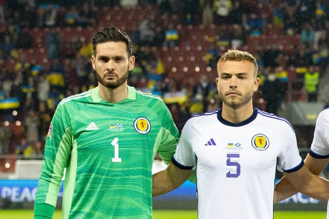 Craig Gordon, left, and Ryan Porteous have been named in the squad