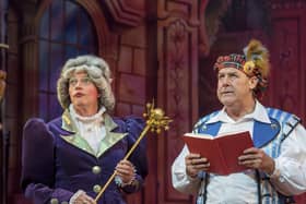 Allan Stewart as Fairy May and Andy Gray as Buttons in Cinderella