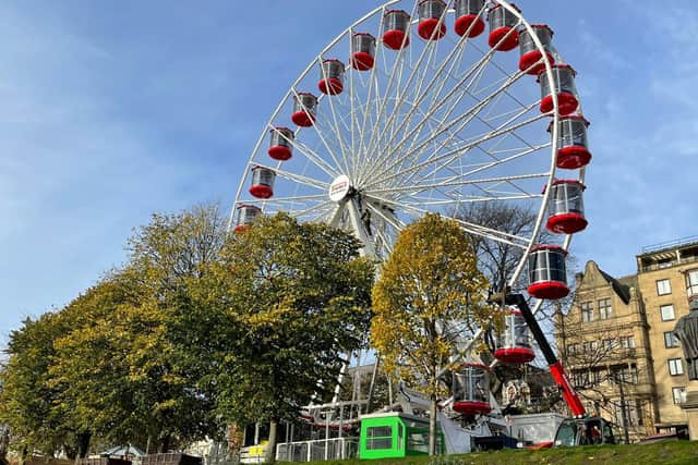 The Forth 1 Big Wheel has arrived at West Princes Street Market, ready for the opening in just 10 days time.
