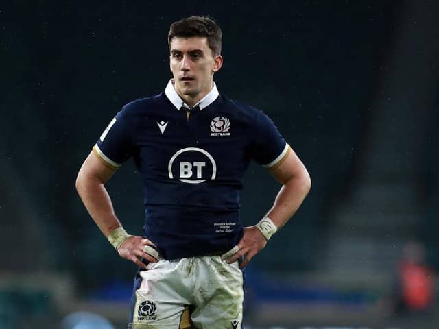 Cam Redpath enjoyed an outstanding Scotland debut against England but has now been ruled out with a neck injury. Picture: David Rogers/Getty Images