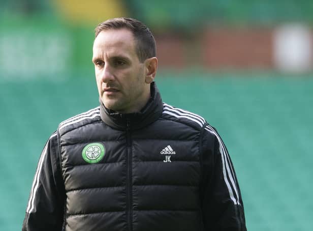Celtic assistant boss John Kennedy is not in the running for the Hibs job