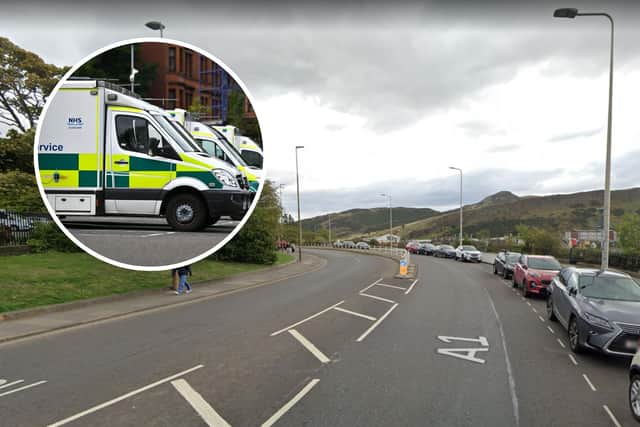 Emergency services were called to Regent Road in Edinburgh after a two-vehicle collision on Saturday afternoon.
