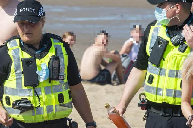 Police say violence and disorder 'not welcome' at Portobello beach as six arrests are made following anti-social behaviour over the weekend (Photo: Lisa Ferguson).