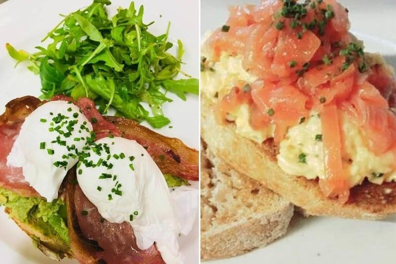 The Olive Branch in Broughton Street, New Town, has a big brunch menu. Choose from the classics house breakfast, veggie breakfast, vegan breakfast to Eggs Pacifico, and potato rosti topped with poached eggs. Photo: The Olive Branch